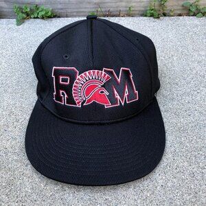 RICHARDSON Fitted Hat Men's S/M RM Spartans Football Black Cap​​​